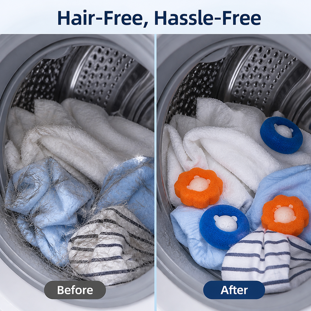 FurFlee™ — Effortlessly Banish Pet Hair for Fresh, Soft Clothes Every Wash (5 pieces)