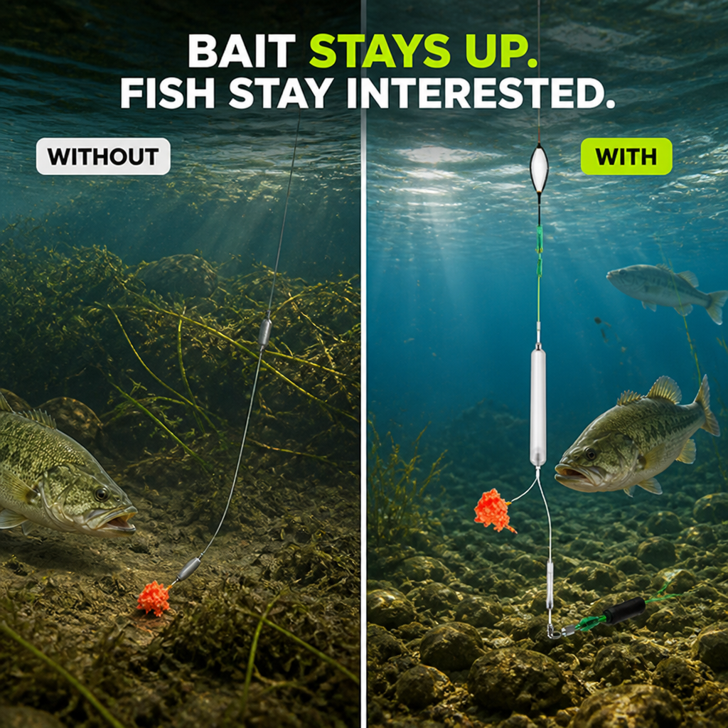 FloatLift™ — Keep Your Bait Clear of Weeds and Ready for the Bite