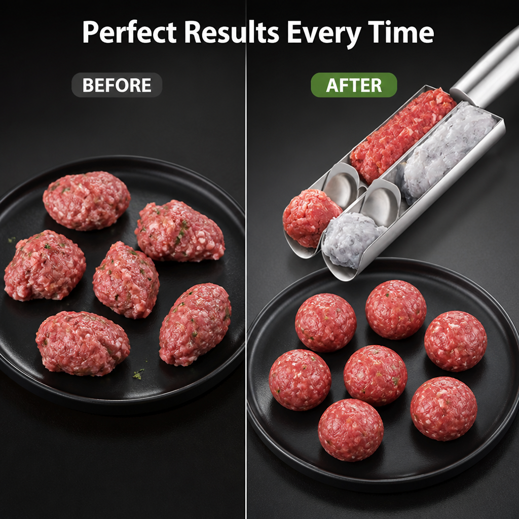 SphereCraft™ — Effortless Perfectly Shaped Meatballs That Impress Every Time