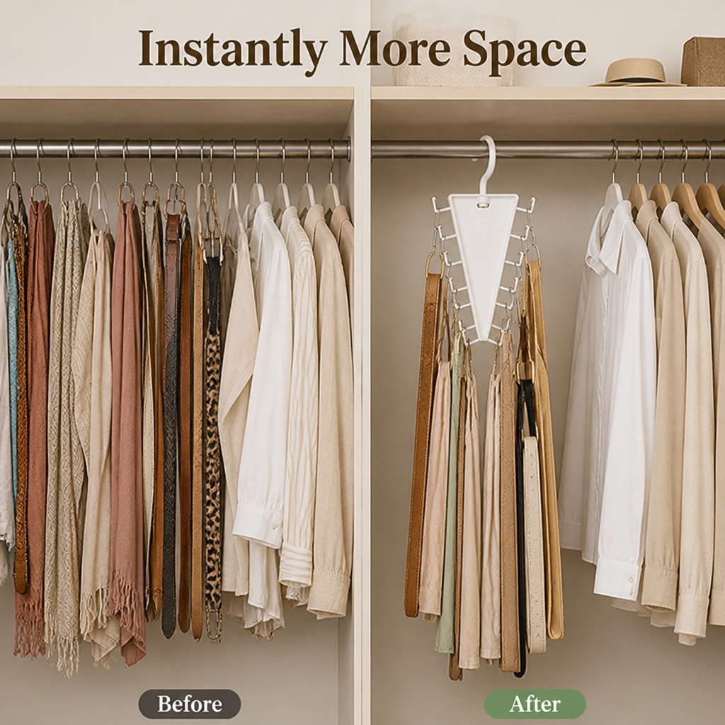 VeloraFlex™ — Instantly Unlock Closet Space and Effortless Mornings