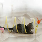 Tunnel plié pour chat