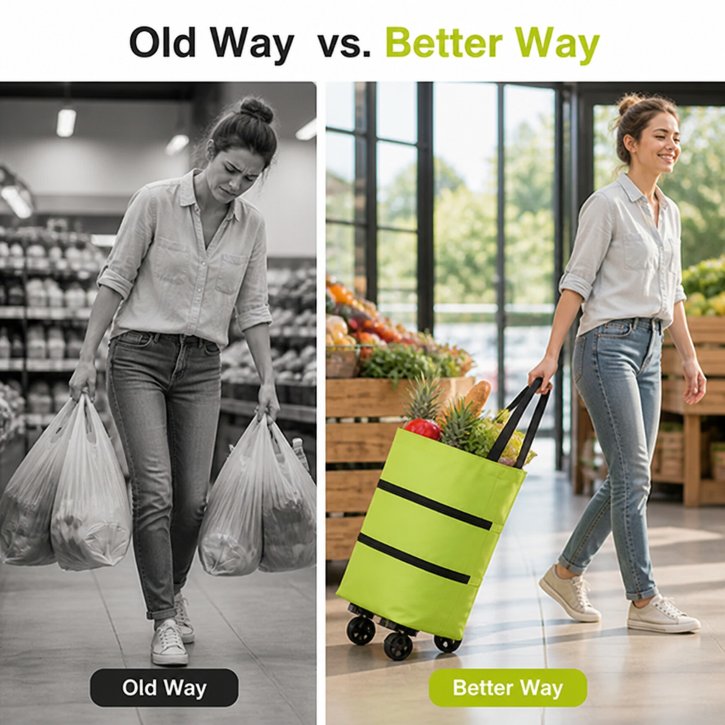 SwiftCarry™ — Glide Through Every Haul with Effortless Comfort and Confidence
