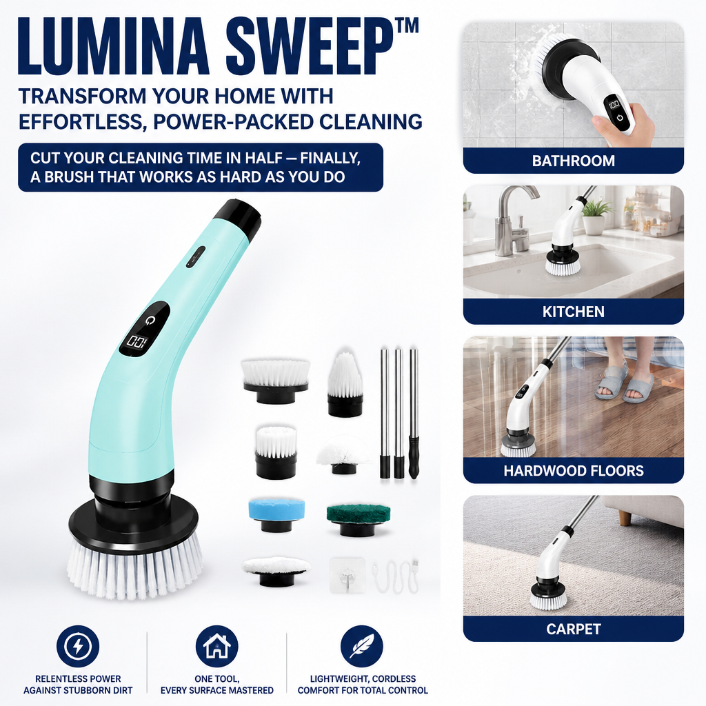 LuminaSweep™ — Transform Your Home with Effortless, Power-Packed Cleaning