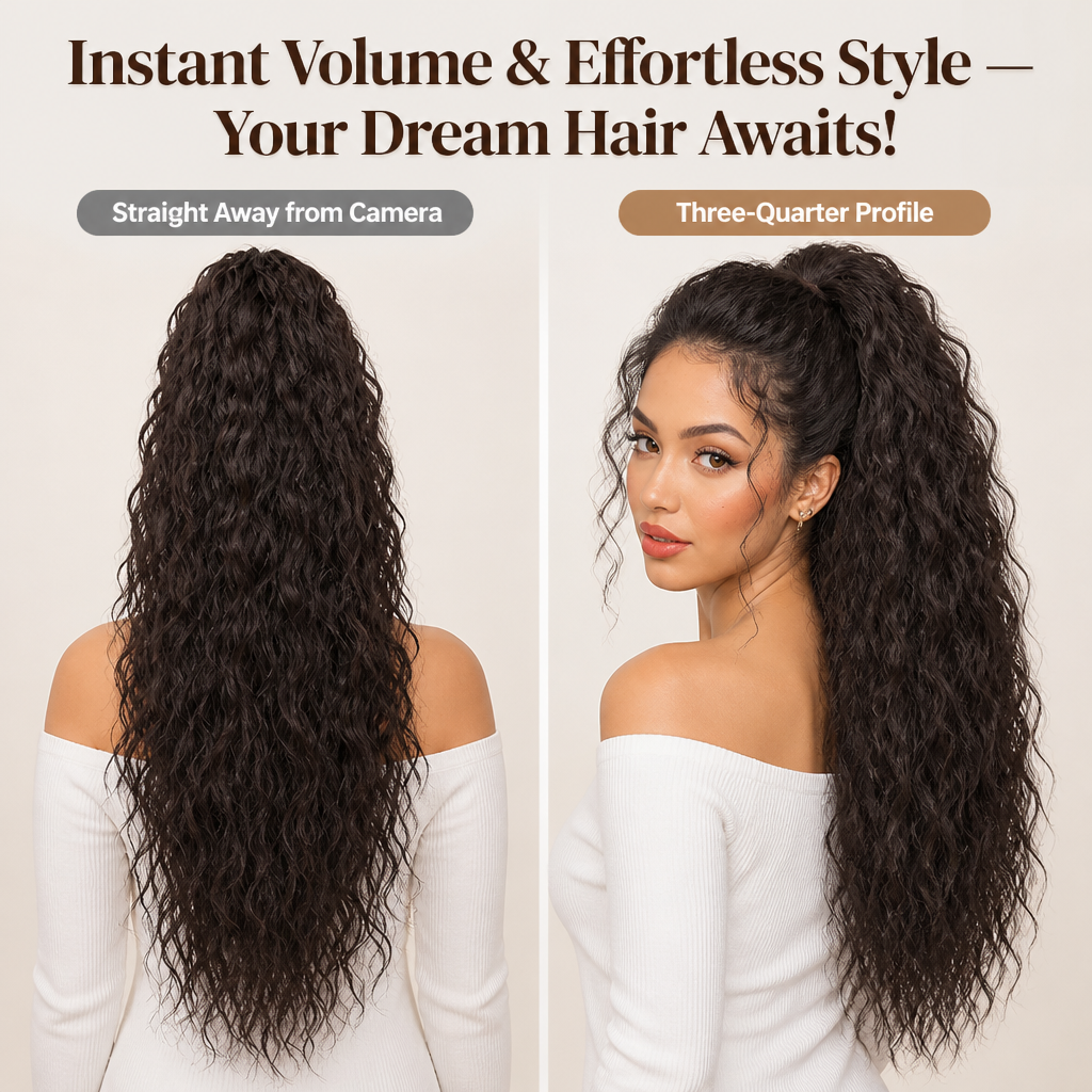 LuxeCurl™ — Instant, Head-Turning Volume That Feels Like Your Own Hair