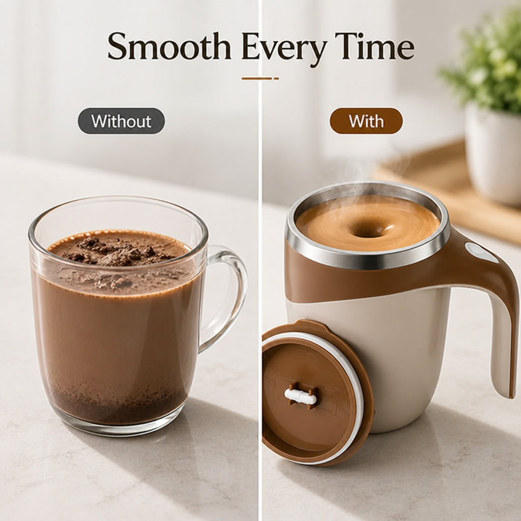 Stirvello™ — Sip Perfectly Smooth Drinks Instantly, No Stirring Needed