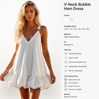 Ruffelle™ — Turn Heads All Summer in a Breezy V-Neck Ruffle Dress