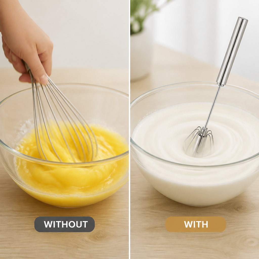 SpinWhirl™ — Effortless Whisking That Frees Your Hands and Ignites Your Creativity