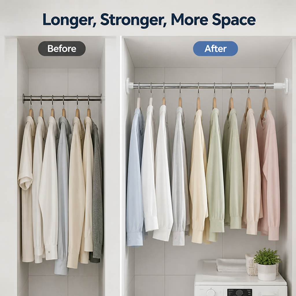 FlexiHold™ — Secure Any Space Instantly Without Drills or Damage