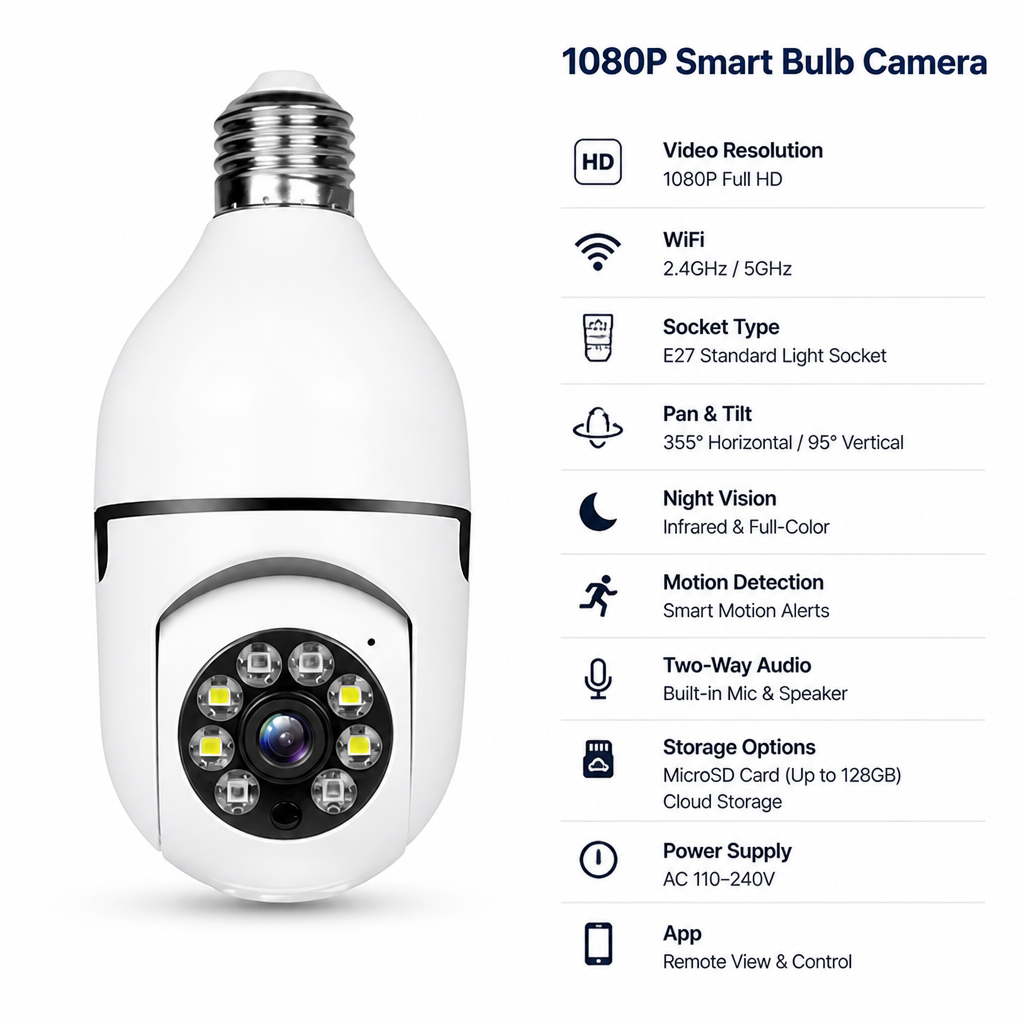 Bulbeye™ — Home Security That Screws In Like a Light Bulb