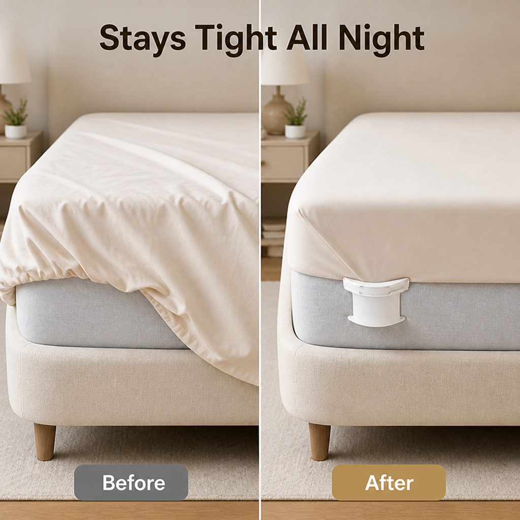 TuckTidy™ — Wake Up to a Neat Bed Without the Morning Sheet Tuck-in