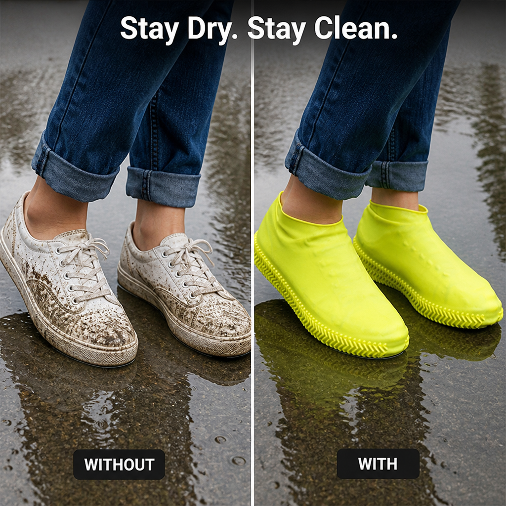 VitaGuard™ Silicone Shoe Shields — Step Out Fearlessly with Dry, Slip-Free Comfort All Day
