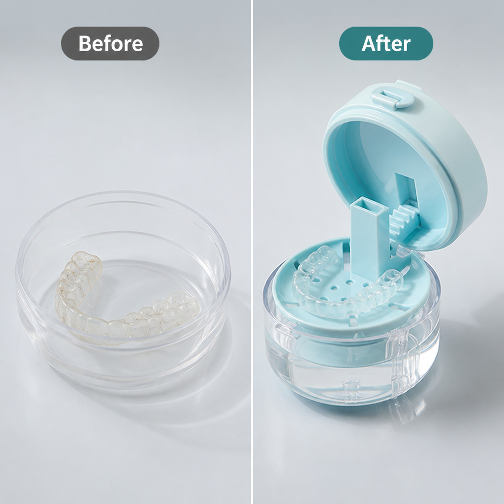 VivaGuard™ Retainer Case — Keep Your Retainer Spotless, Safe, and Ready Wherever Life Takes You