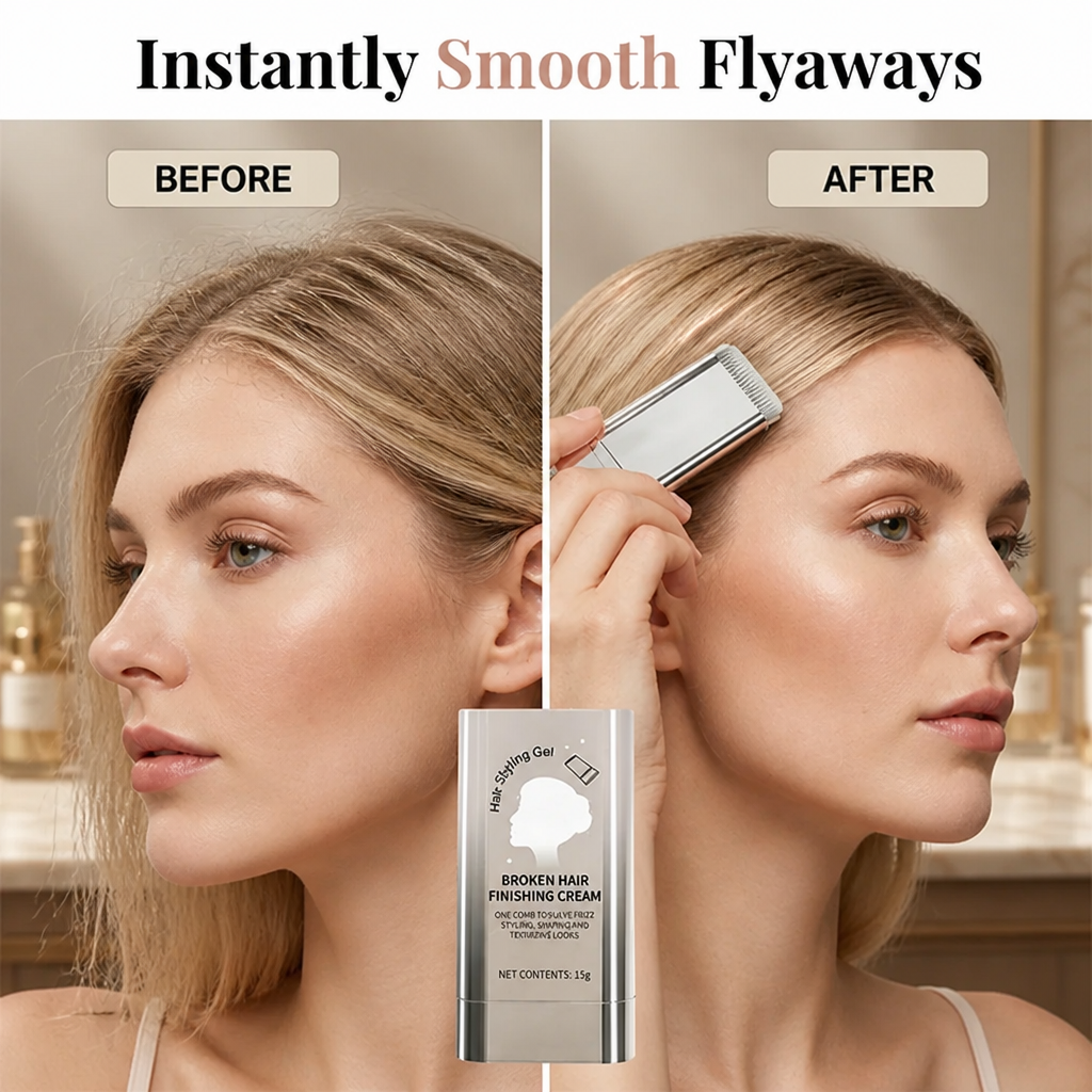 GlideSilk™ Hair Touch-Up Stick — Instantly Smooth Flyaways for Head-Turning Confidence All Day