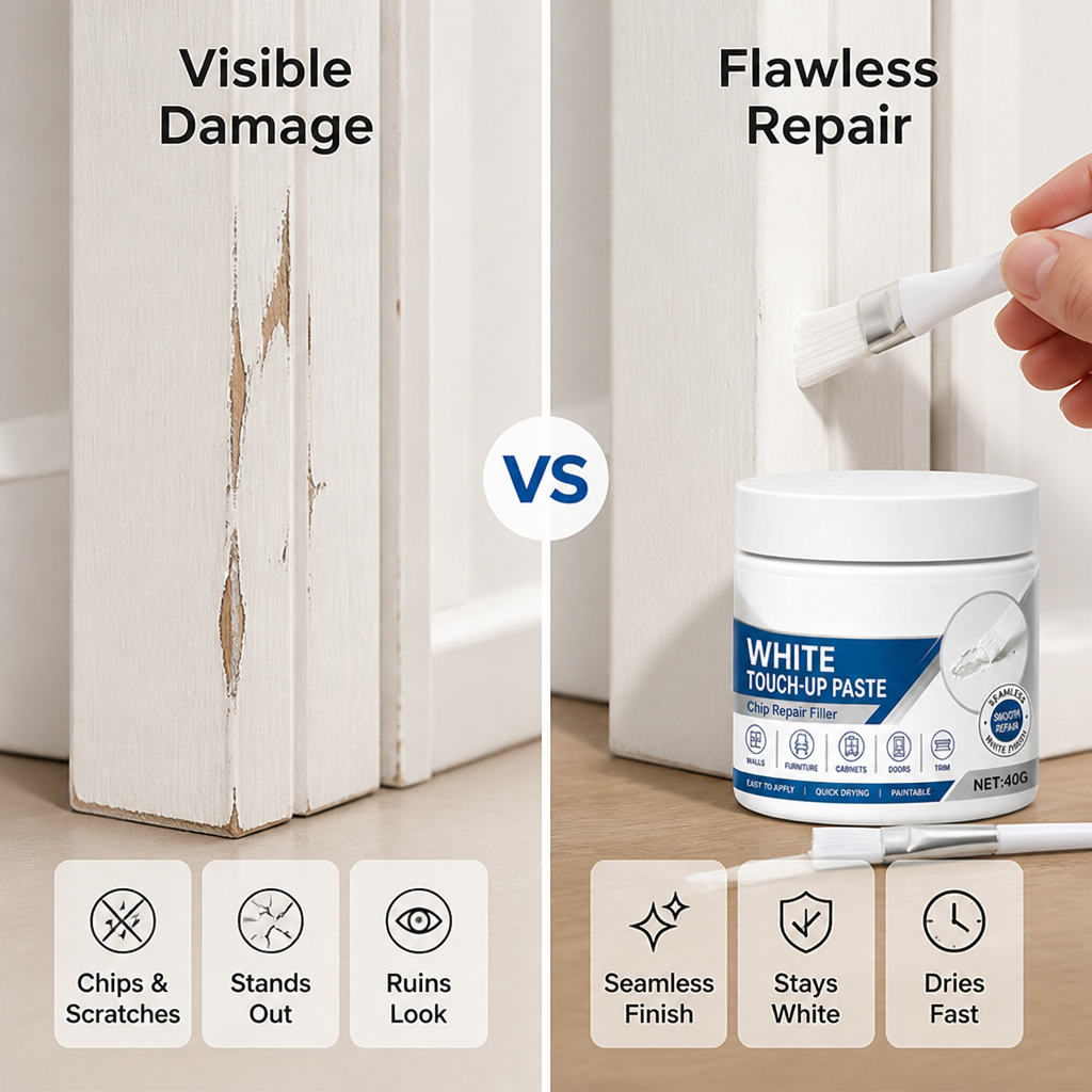 LumiFill™ White Touch-Up Paste — Make Flaws Disappear and Love Your Home Again Instantly