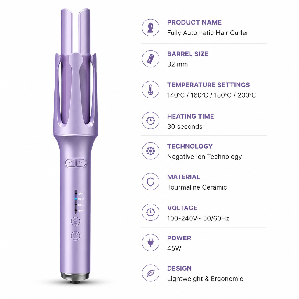 Curlivo™ — Salon-Worthy Curls at the Push of a Button