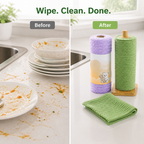 MiraClean™ Tearable Cleaning Cloth Roll — Cut Through Messes Fast and Enjoy a Sparkling, Stress-Free Home