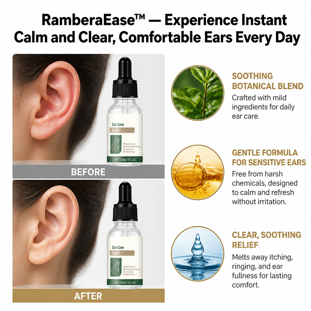 RamberaEase™ — Experience Instant Calm and Clear, Comfortable Ears Every Day