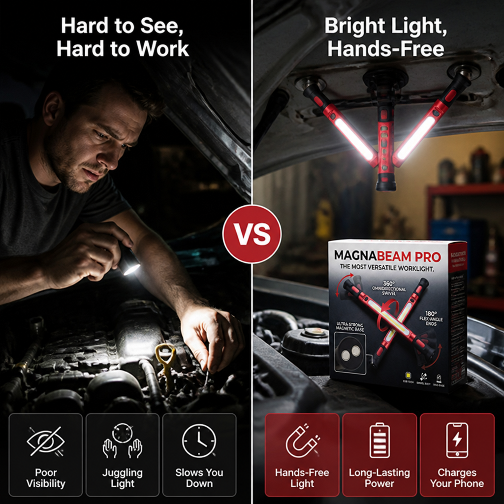 VantaBeam™ — Hands-Free Light That Saves Your Night and Powers Your Phone