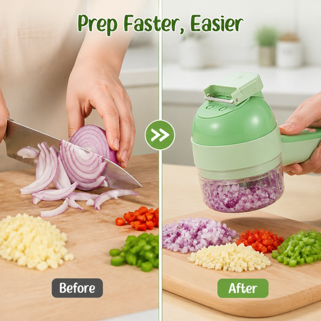 RaminoSlice™ — Effortless Precision That Turns Chopping Into Joy