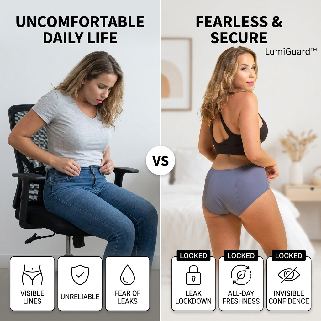 LumiGuard™ — Feel Fearless and Fresh with Leak-Proof Comfort That Moves With You