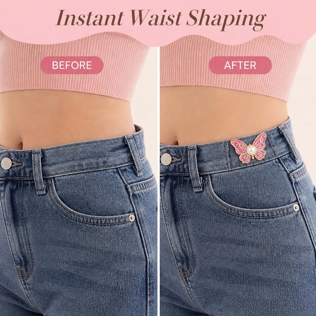 VellicaGlow™ Adjustable Cinch Clips — Instantly Shape Your Waist with Effortless Elegance