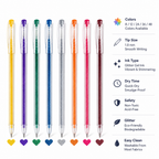 Prismara™ Glitter Gel Pens — Unleash Stunning, Smudge-Proof Sparkle That Ignites Your Imagination
