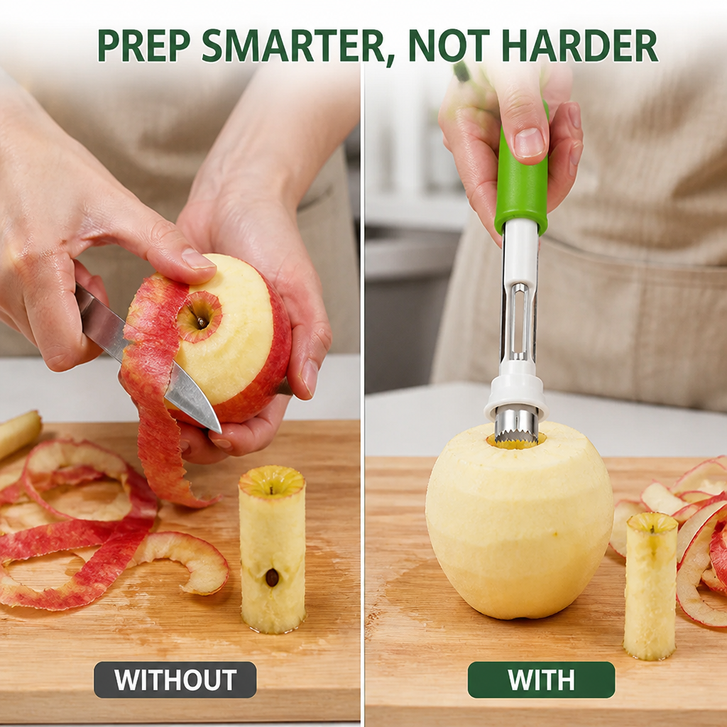 VitaSlice Pro™ — Slice, Peel, and Core Fruit Effortlessly Like a Kitchen Pro