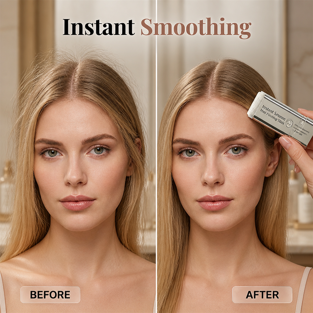 SilqueGlide™ Portable Hair Finishing Stick — Banish Flyaways Instantly for a Flawless, Head-Turning Look Everywhere You Go
