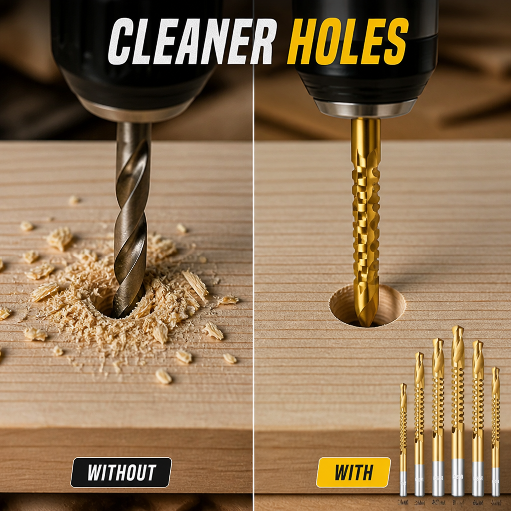 HyperForge™ Titanium-Coated Twist Drill Bit Set — Master Every Material with Lightning-Fast, Sharp Precision