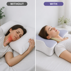 SilkRest™ Contoured Pillow — Wake Up Energized with Pain-Free, Peaceful Sleep