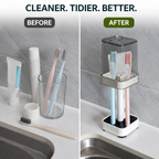 PureGuard™ Toothbrush Organizer — Keep Your Bathroom Fresh, Germ-Free, and Clutter-Free Every Day