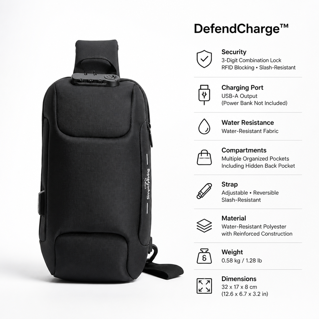 DefendCharge™ — Stay Powered and Protected Wherever You Go