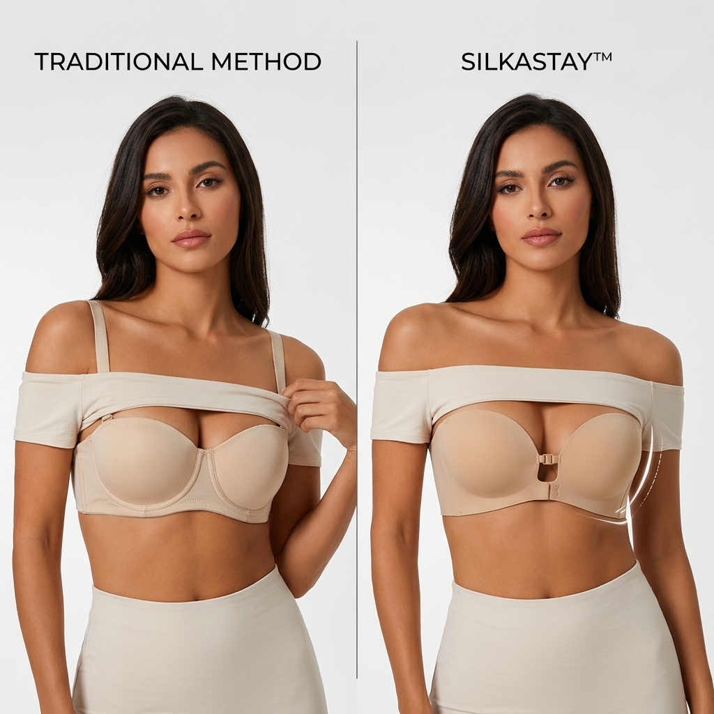 SilkaStay™ — Wear Your Favorite Strapless Looks Without Constant Readjusting