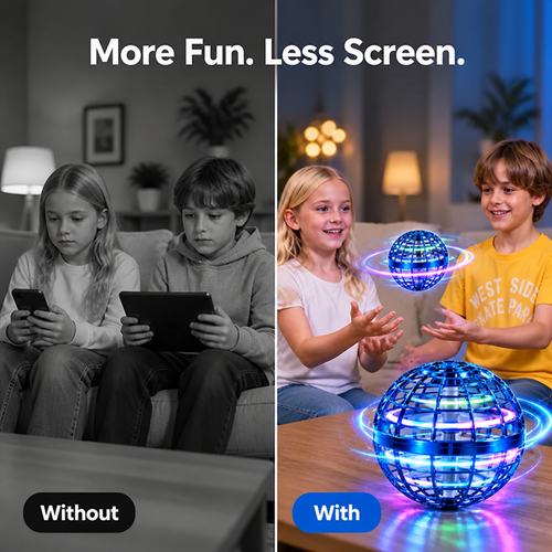AeroGlow™ Orb — Captivate Every Moment with Mesmerizing Lights and Effortless Fun