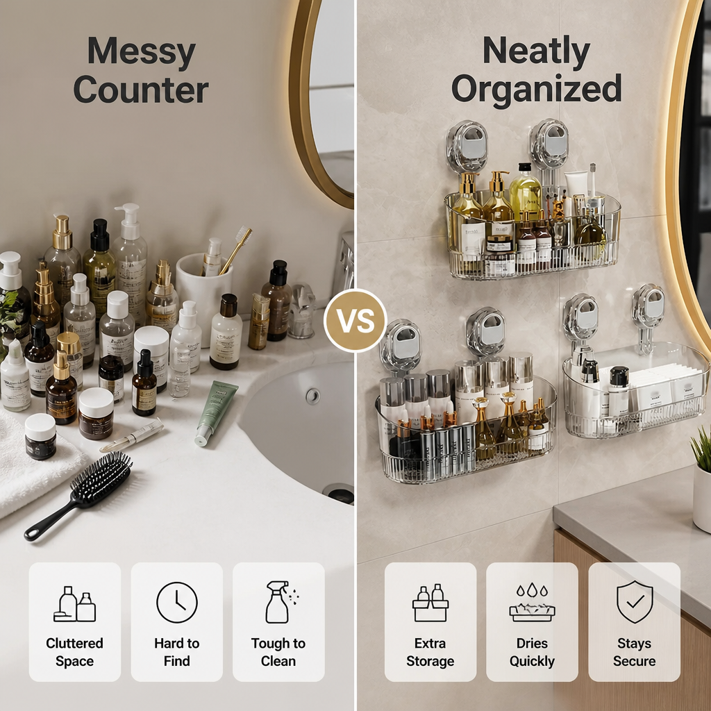 AquaVault™ — Instantly Clear Chaos and Enjoy a Spotless, Stress-Free Bathroom