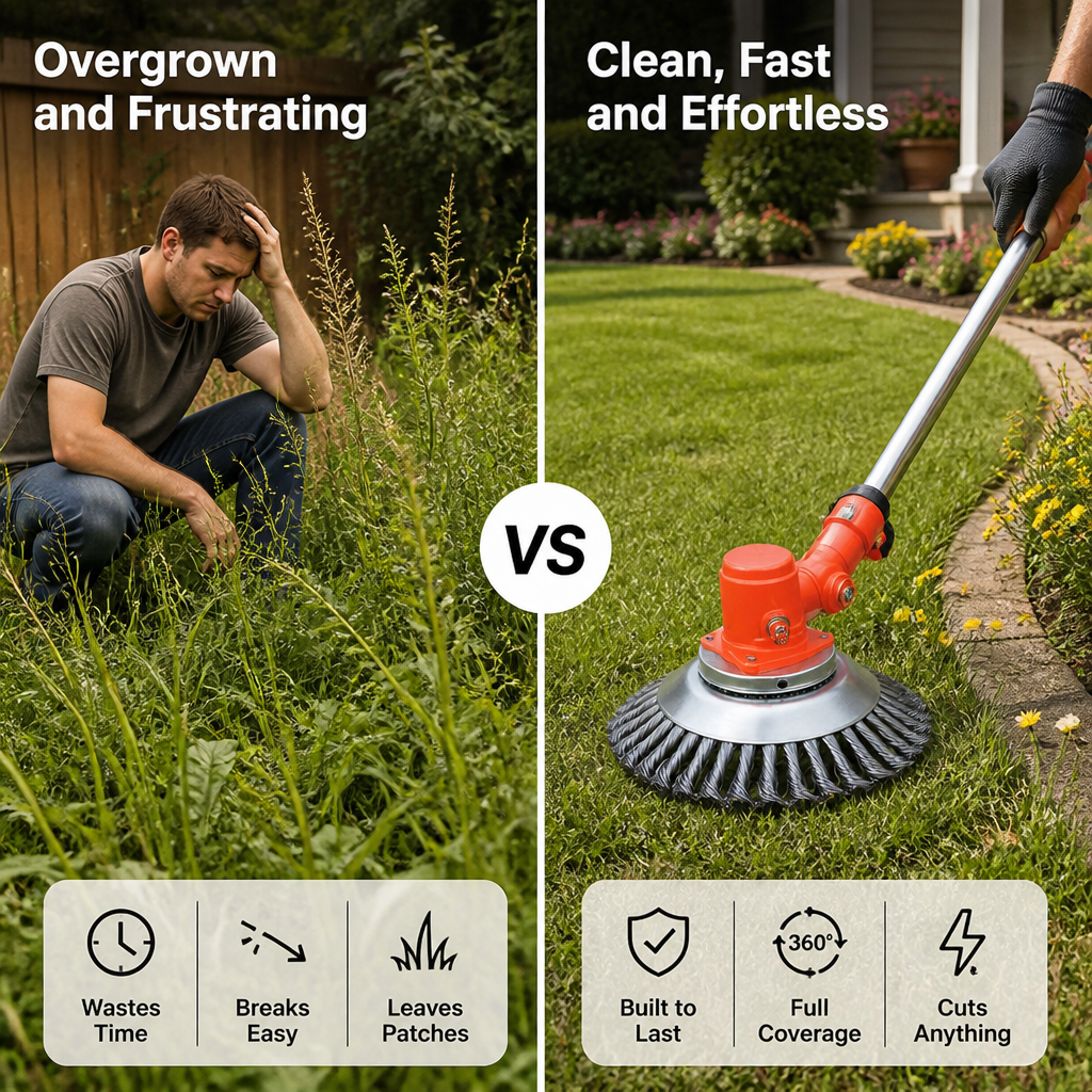 SteelForce™ Trimmer Blade — Crush Weeds Instantly and Reclaim Your Yard with Zero Hassle