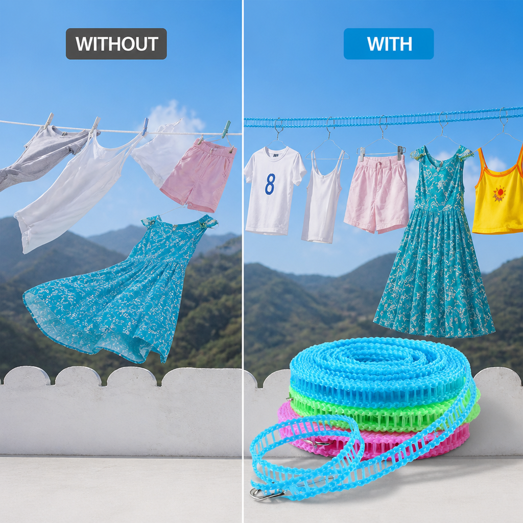 AeroGrip™ — Keep Clothes Secure and Dry Anywhere, Even in the Wildest Winds