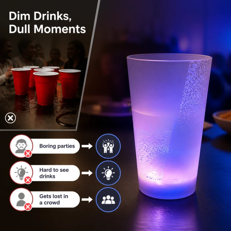 RadiaGlow™ — Make Every Drink the Center of Attention with Mesmerizing LED Flair