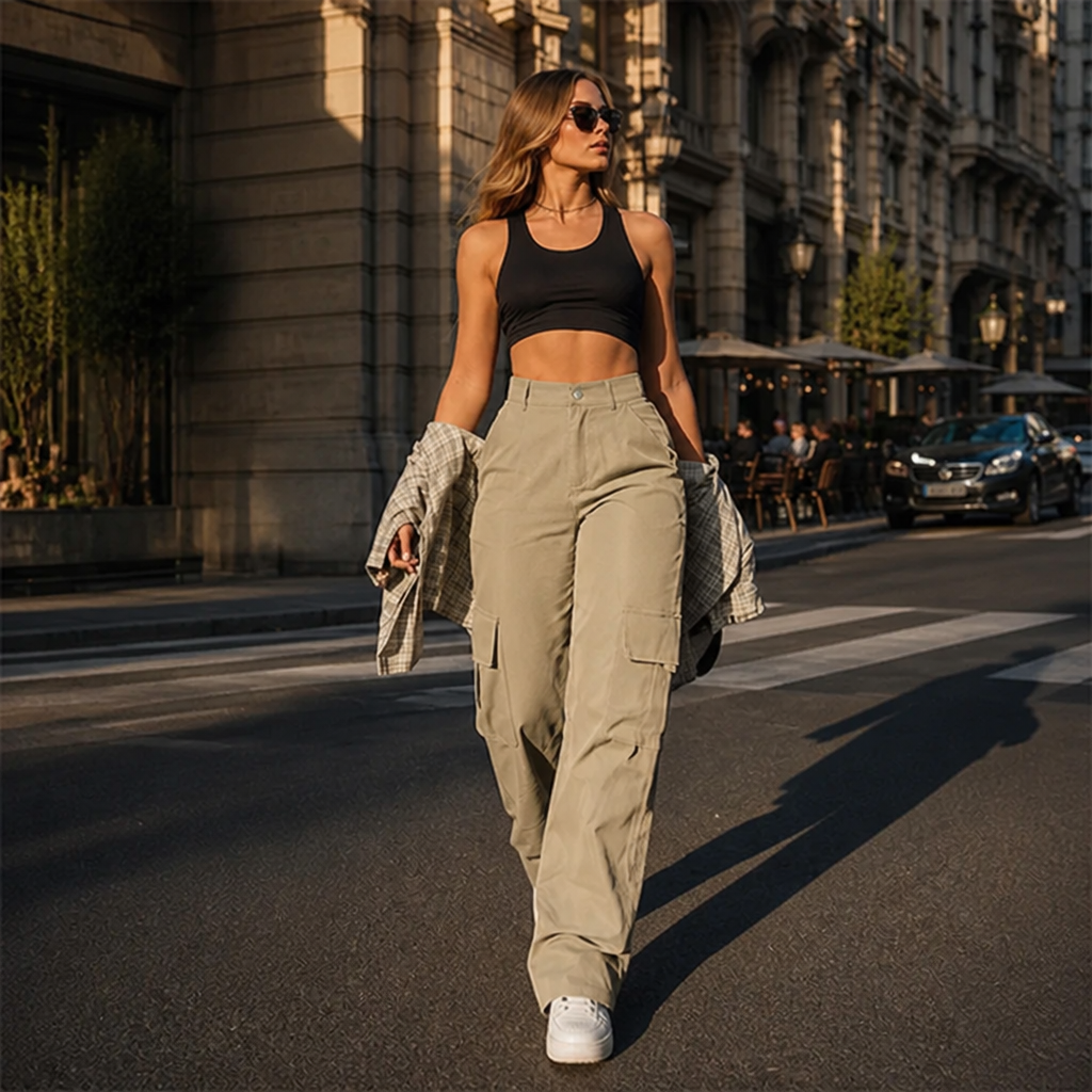 VostraLuxe™ Slimming Cargo Pants — Command Attention with Every Confident Step