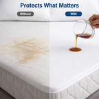 ShieldRest™ Premium Cotton Waterproof Mattress Protector — Sleep Soundly Wrapped in Soft, Dry, Allergy-Free Comfort Every Night