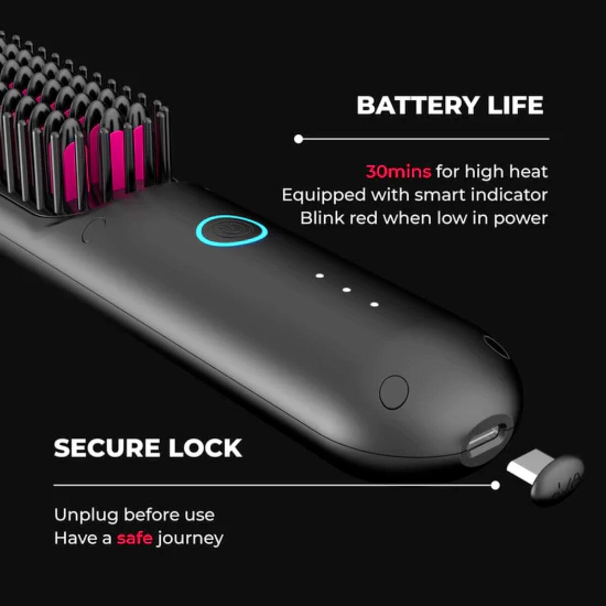 SleekSculpt™ — Effortless Cord-Free Shine and Silky Smooth Hair Anywhere