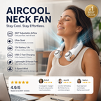 BreezeAura™ — Your Personal, Whisper-Quiet Cool Anywhere You Go