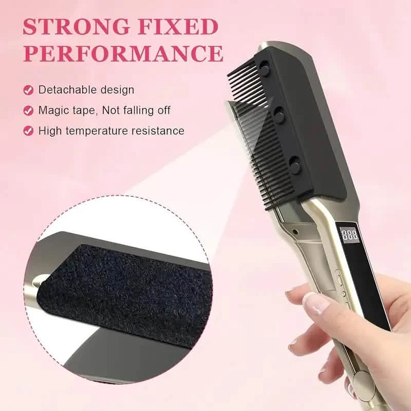 GlideMaster™ Flat Iron Comb Attachment — Effortlessly Smooth, Damage-Free Hair That Shines with Confidence