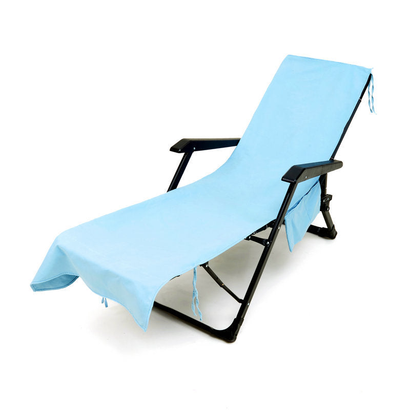 ShoreEase™ Sun Lounger Towel — Escape Sand Hassles with Instant Dry Comfort and Secure Storage