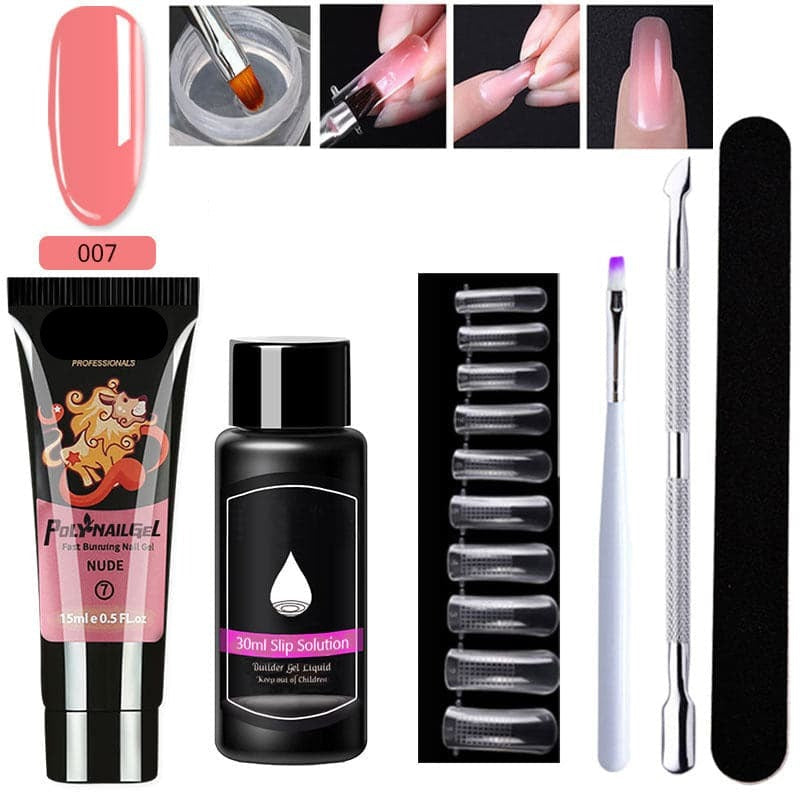 LustraVibe™ Nail Art 7-Piece Set — Salon-Quality Nails That Shine, Flex, and Protect Your Natural Beauty for Weeks