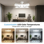 ZephyrLuxe™ — Command Your Comfort with Cool Air and Mood-Light Magic