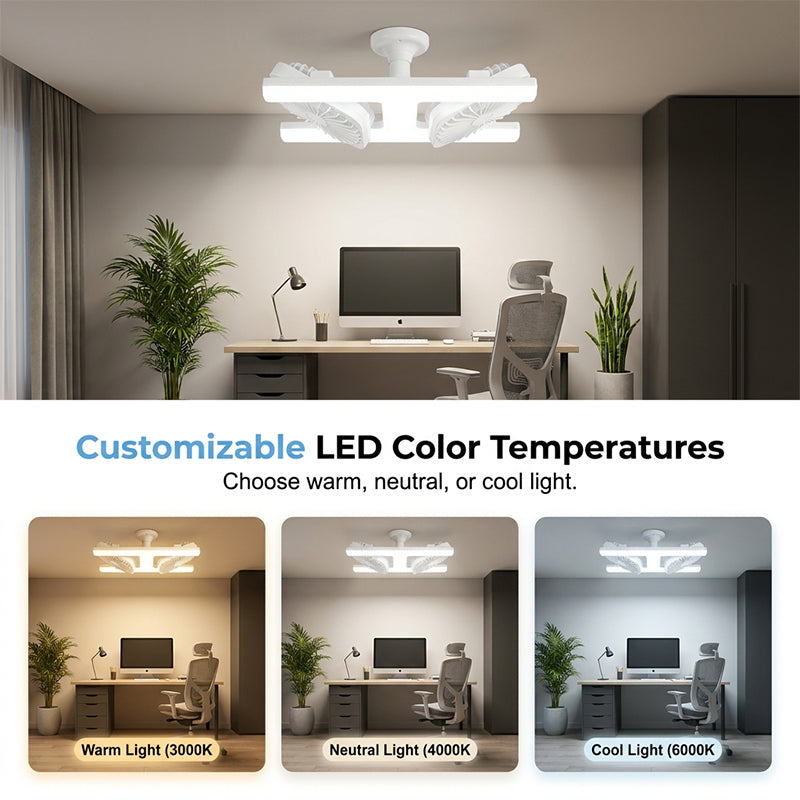 ZephyrLuxe™ — Command Your Comfort with Cool Air and Mood-Light Magic