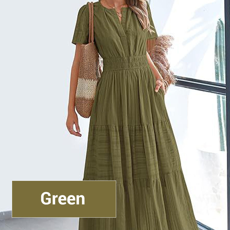 LuminaBelle™ Maxi Dress — Embrace Your Curves with Featherlight Freedom and Effortless Elegance