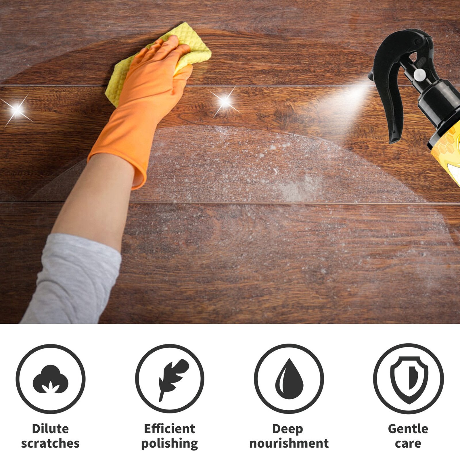 SilkWood™ Natural Beespray — Instantly Revive Your Wood’s Natural Glow Without Harsh Chemicals