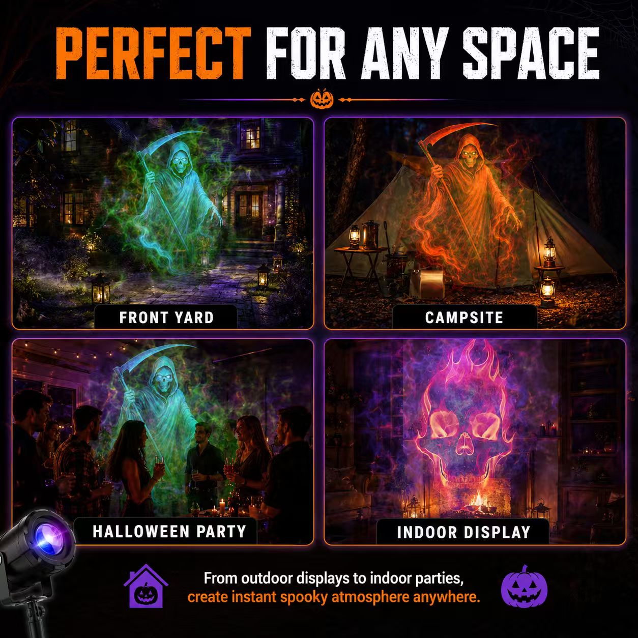 PhantomLume™ — Command Every Eye with Jaw-Dropping Halloween Projections